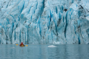 Photo of a Kenai Fjords Kayaking Tour Near a Glacier